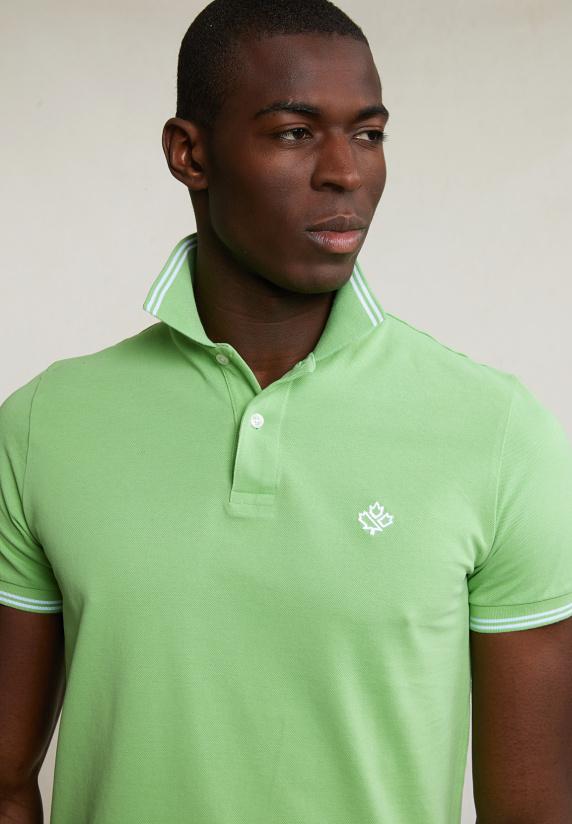River Woods Custom Fit Katoenen Polo Breadfruit