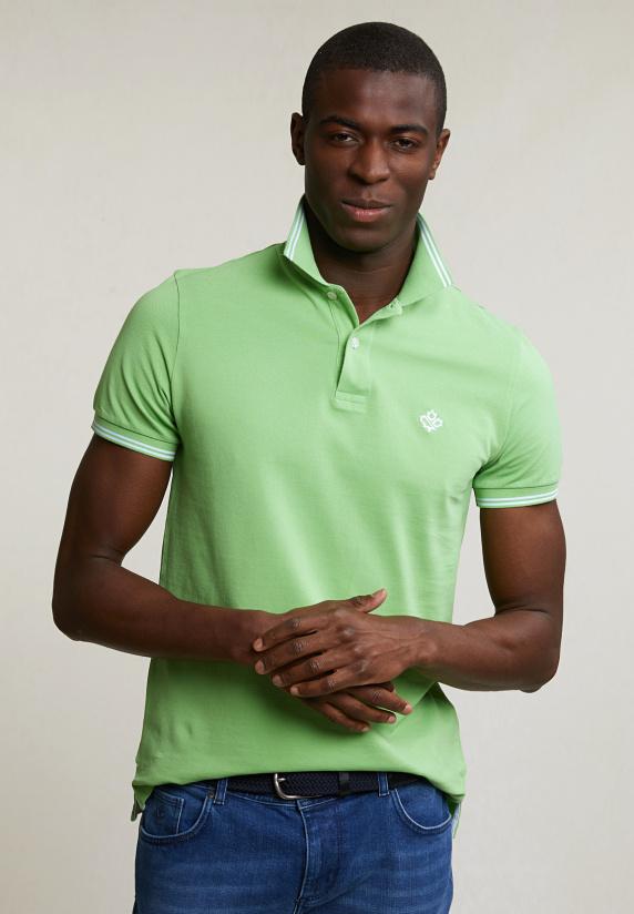 River Woods Custom Fit Katoenen Polo Breadfruit
