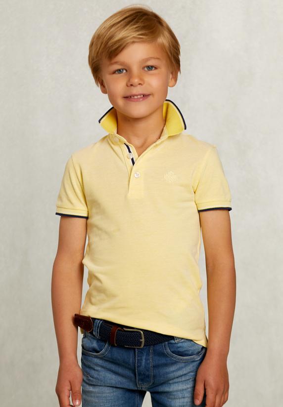 river woods Custom fit katoenen polo butfly