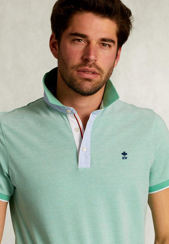 River Woods Custom Fit Katoenen Polo Citrus Mix