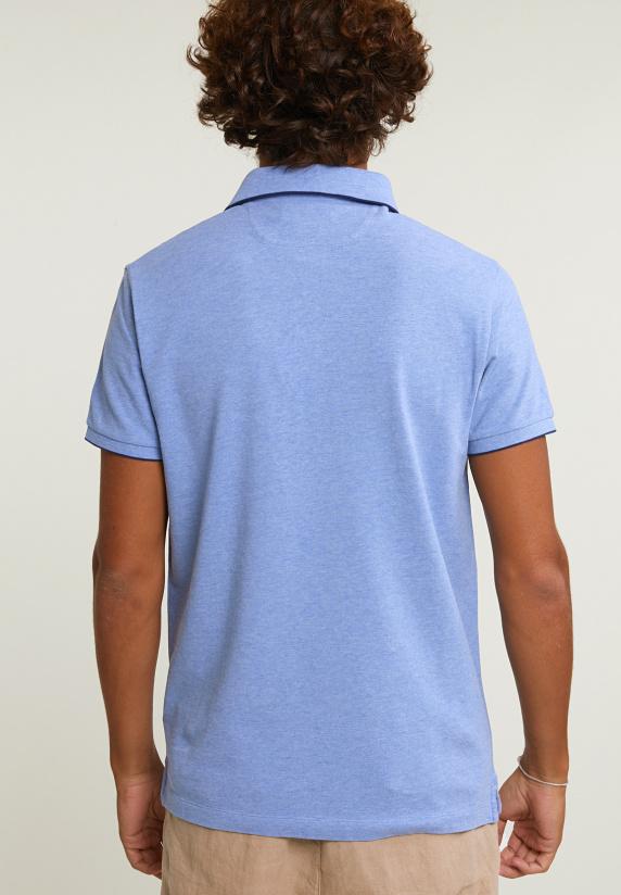 River Woods Custom Fit Katoenen Polo Dark Sky Mix