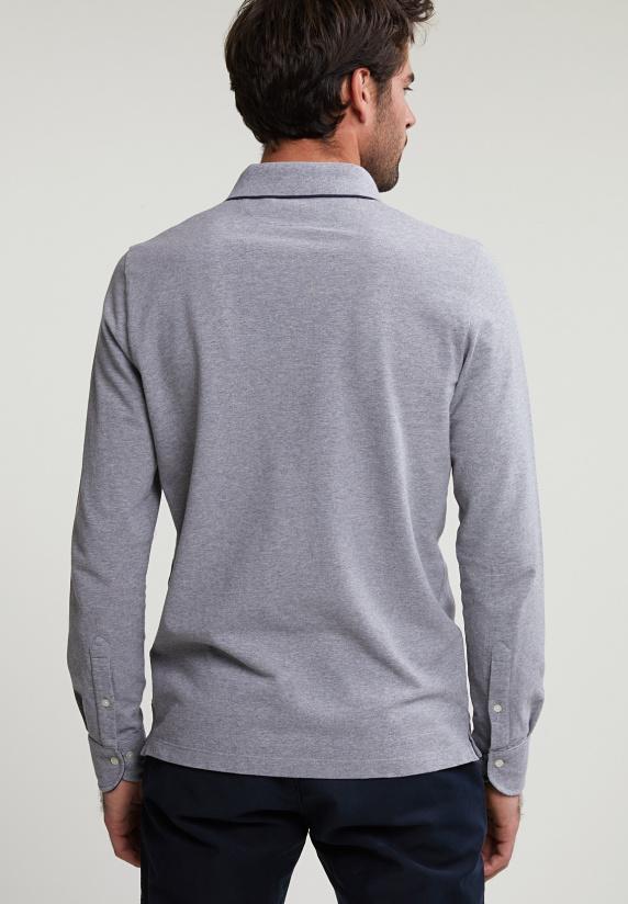 River Woods Custom Fit Katoenen Polo Inox Mix