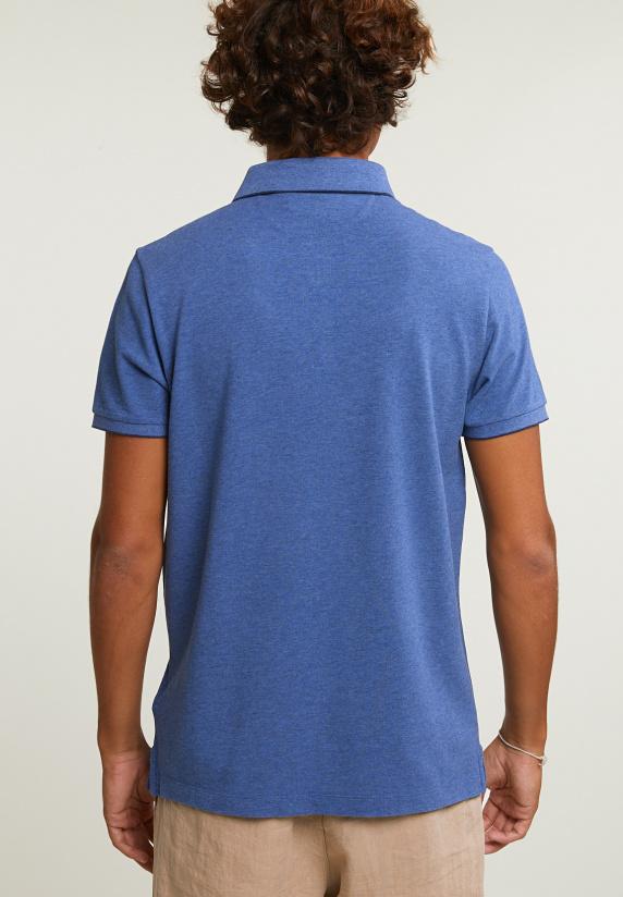 River Woods Custom Fit Katoenen Polo Lake Mix