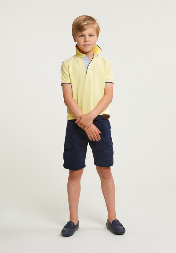 River Woods Custom Fit Katoenen Polo Lemonade