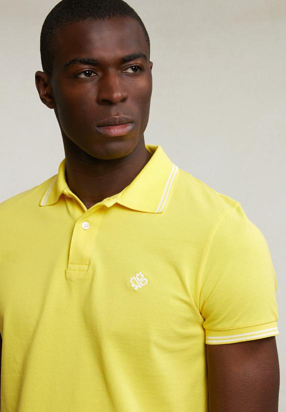 River Woods Custom Fit Katoenen Polo Lemonade