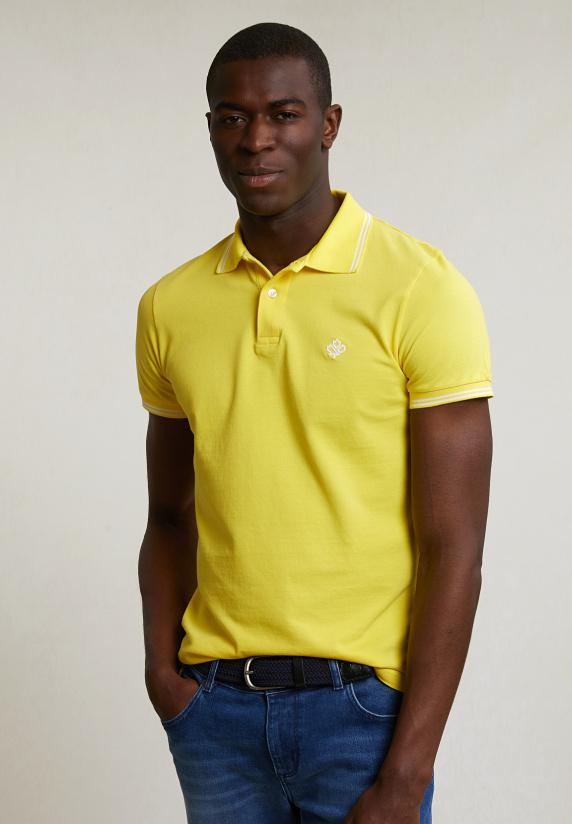 River Woods Custom Fit Katoenen Polo Lemonade