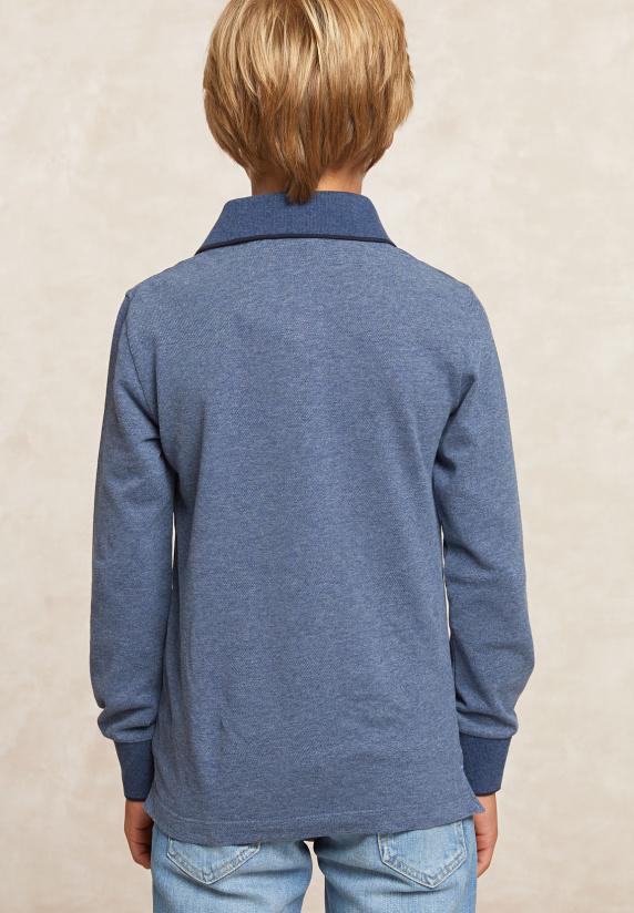 River Woods Custom Fit Katoenen Polo Moonlight Mix