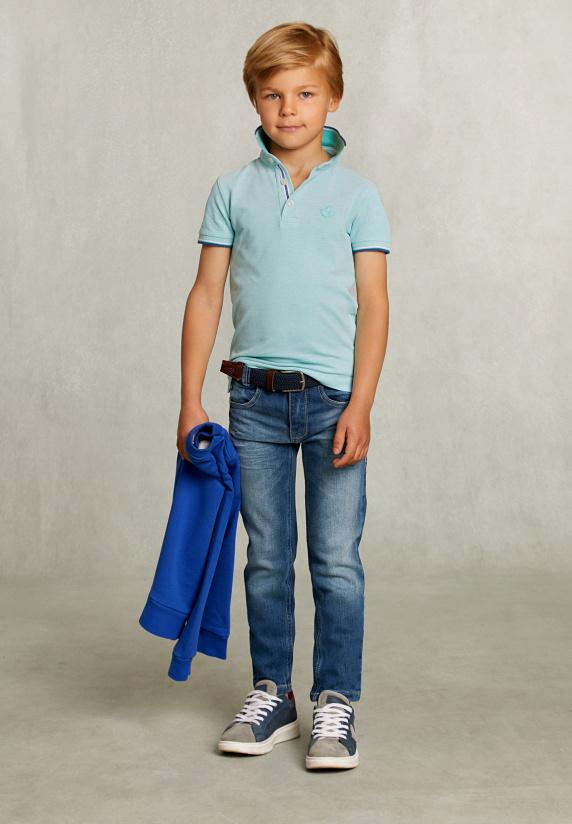 River Woods Custom Fit Katoenen Polo Munt