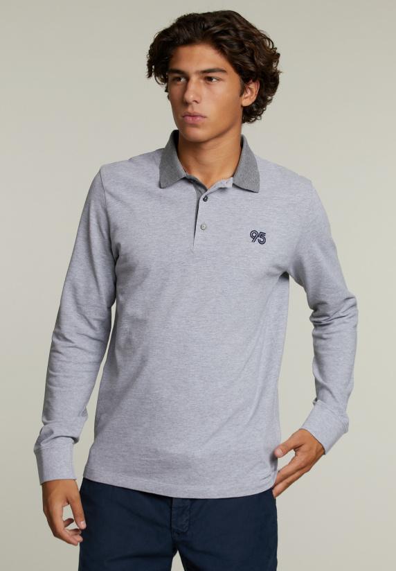 river woods Custom fit katoenen polo pinguin mix