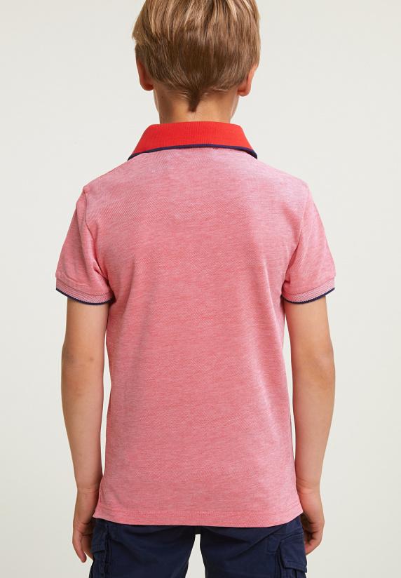 River Woods Custom Fit Katoenen Polo Stanford Red