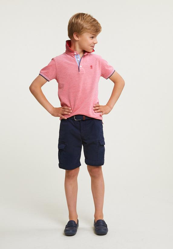 River Woods Custom Fit Katoenen Polo Stanford Red