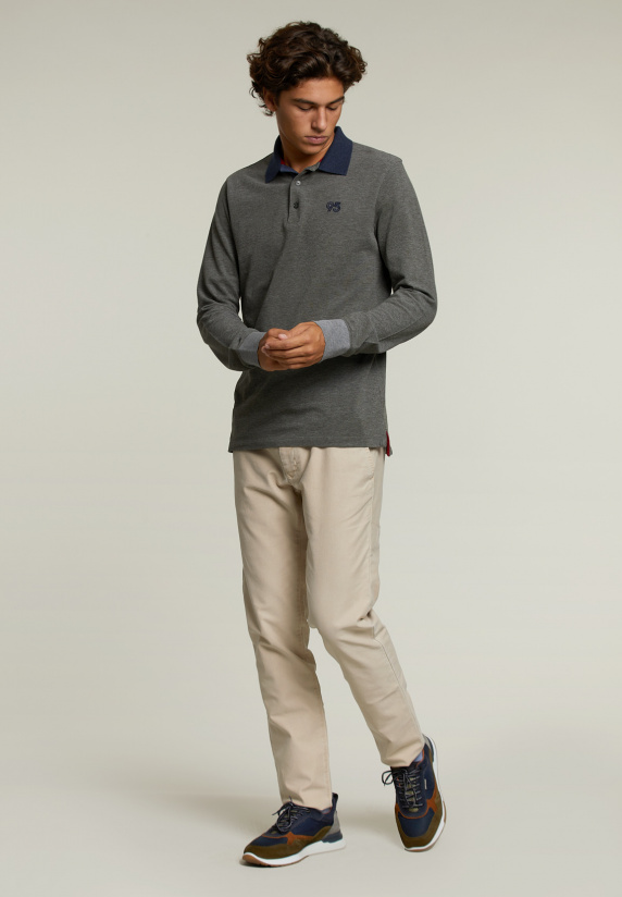 River Woods Custom Fit Katoenen Polo Woodstock Mix