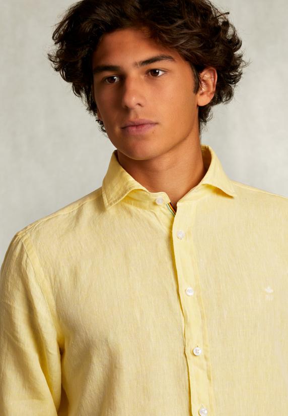 River Woods Custom Fit Linnen Hemd Butterfly