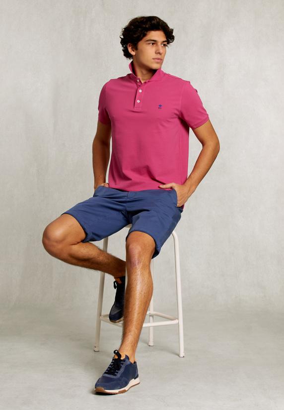 River Woods Custom Fit Pima Katoen Polo Amaranth