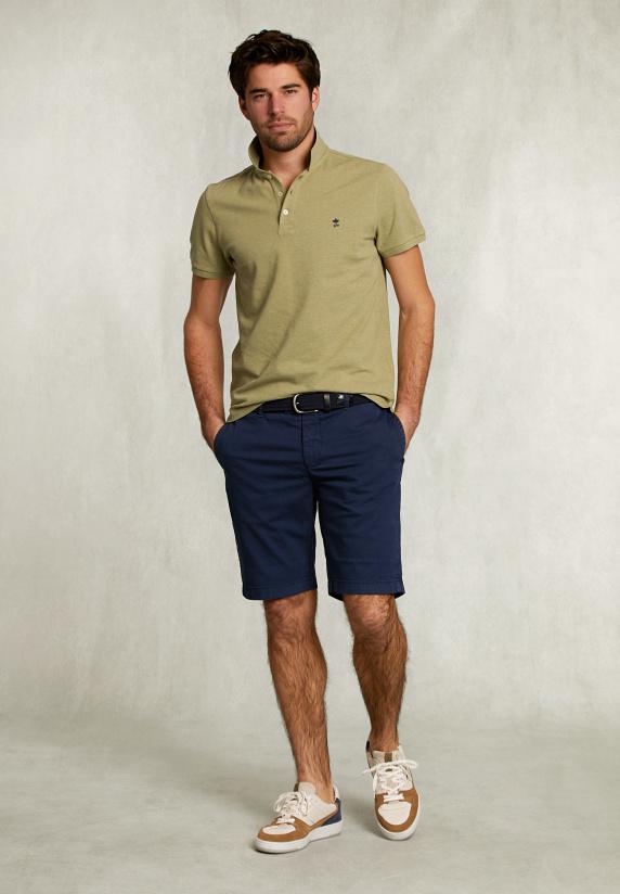 River Woods Custom Fit Pima Katoen Polo Herb Mix