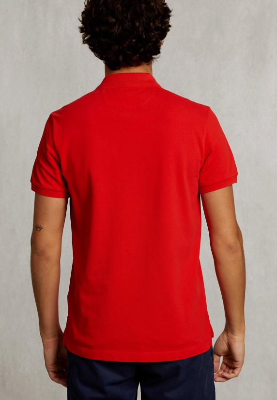 River Woods Custom Fit Pima Katoen Polo Kir Royal