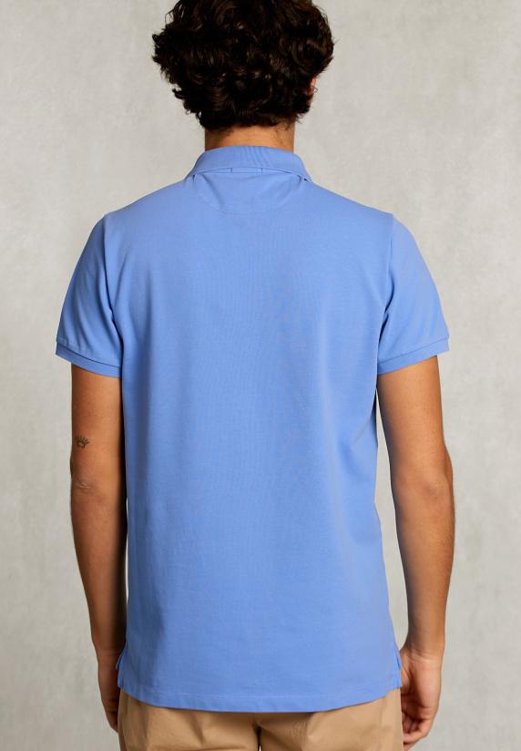 River Woods Custom Fit Pima Katoen Polo Nile