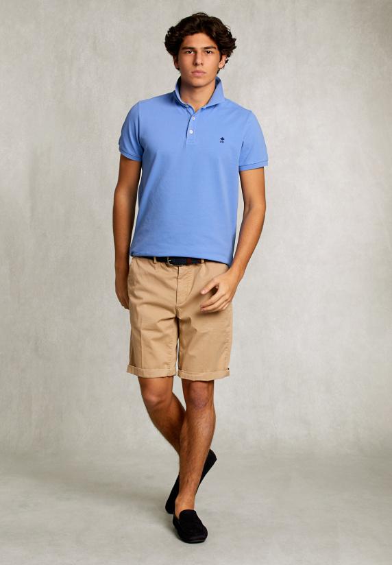 River Woods Custom Fit Pima Katoen Polo Nile