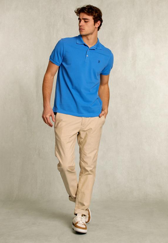 River Woods Custom Fit Pima Katoen Polo Ocean