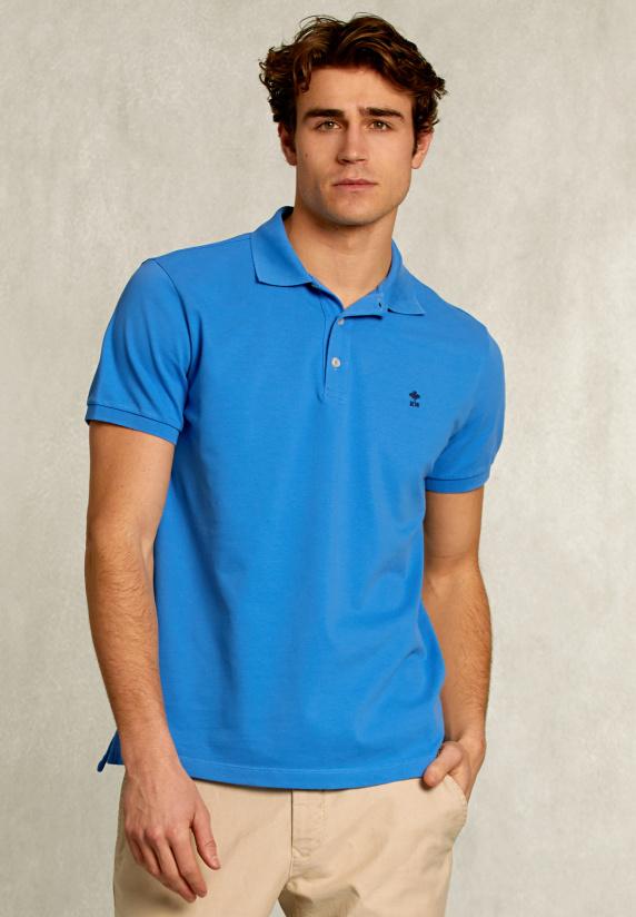 river woods Custom fit pima katoen polo ocean