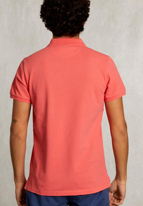 River Woods Custom Fit Pima Katoen Polo Rose