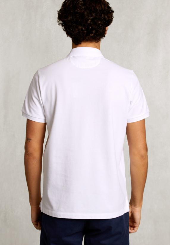 River Woods Custom Fit Pima Katoen Polo Wit