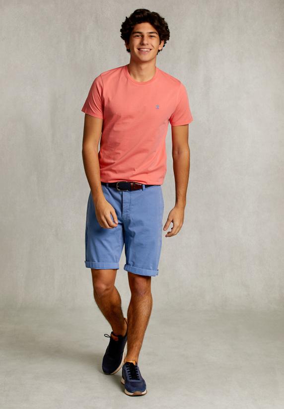 River Woods Custom Fit Pima Katoen T-shirt Bellini