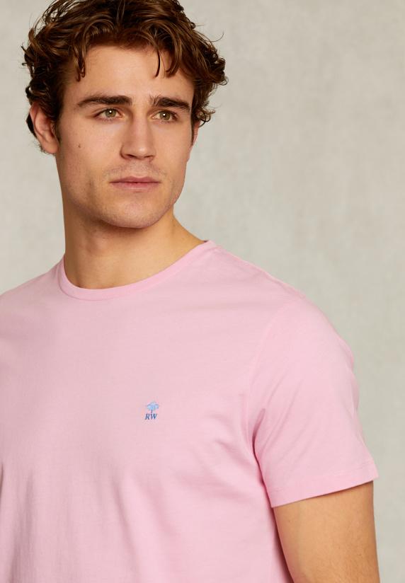 River Woods Custom Fit Pima Katoen T-shirt Powder