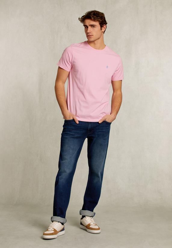 River Woods Custom Fit Pima Katoen T-shirt Powder