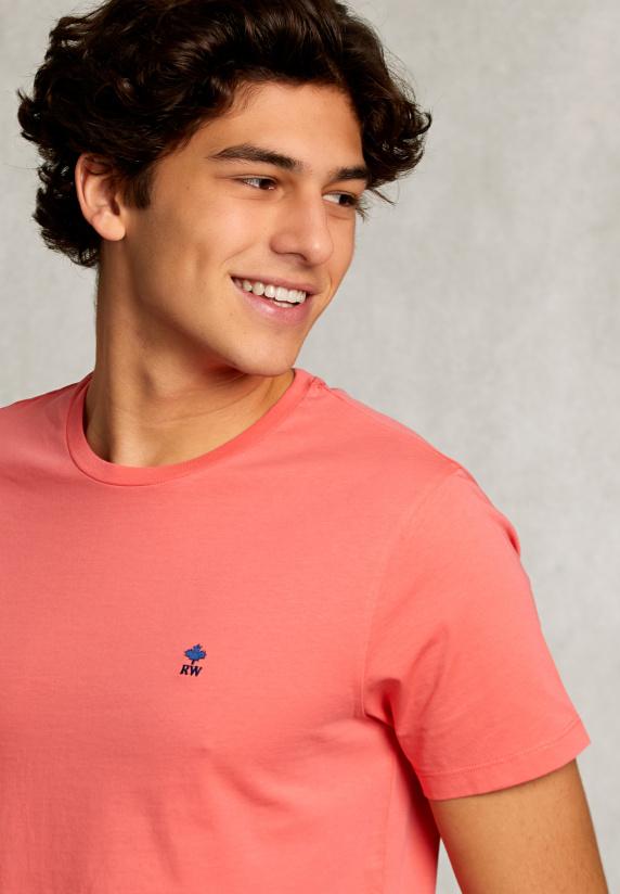 River Woods Custom Fit Pima Katoen T-shirt Rose