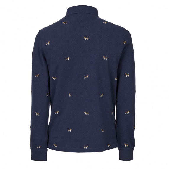 River Woods Custom Fit Polo In Katoen In Blauw