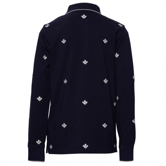 River Woods Custom Fit Polo In Katoen In Blauw