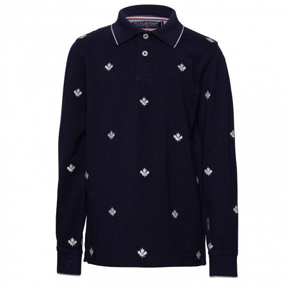 river woods Custom fit polo in katoen in blauw