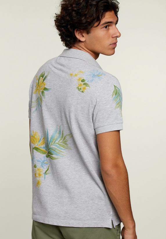 River Woods Custom Fit Polo Oyster Mix