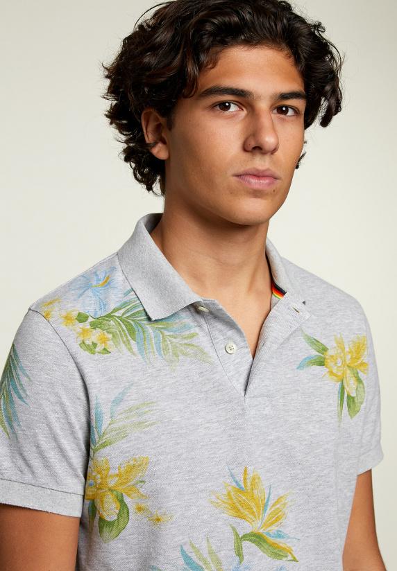 River Woods Custom Fit Polo Oyster Mix