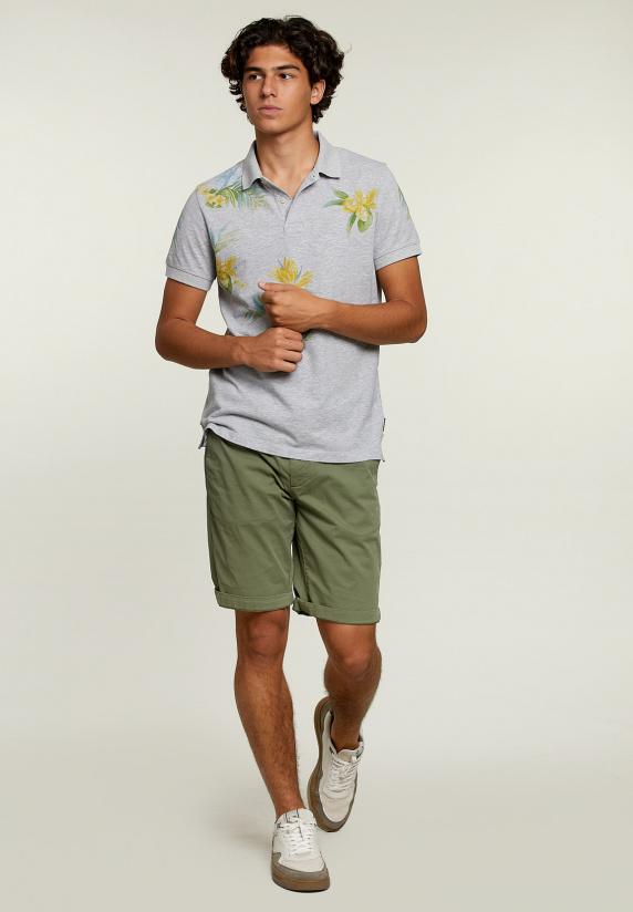 River Woods Custom Fit Polo Oyster Mix