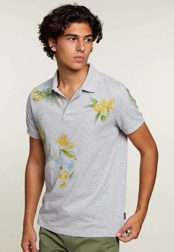 river woods Custom fit polo oyster mix