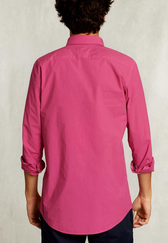 River Woods Custom Fit Popeline Hemd Amaranth