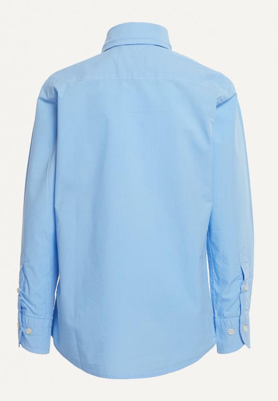 River Woods Custom Fit Popeline Hemd Bay Blue