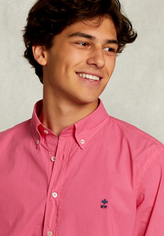 River Woods Custom Fit Popeline Hemd Bonheur