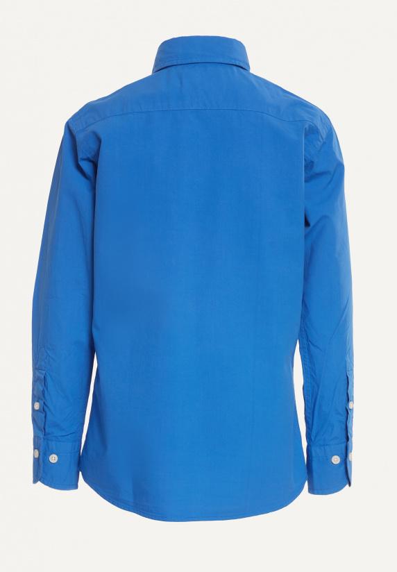 River Woods Custom Fit Popeline Hemd Evening Blue