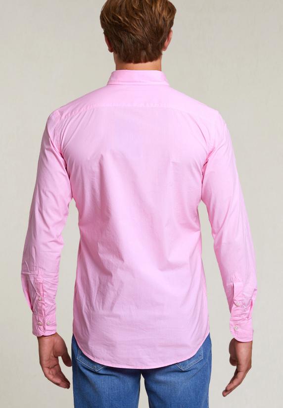 River Woods Custom Fit Popeline Hemd Flamingo