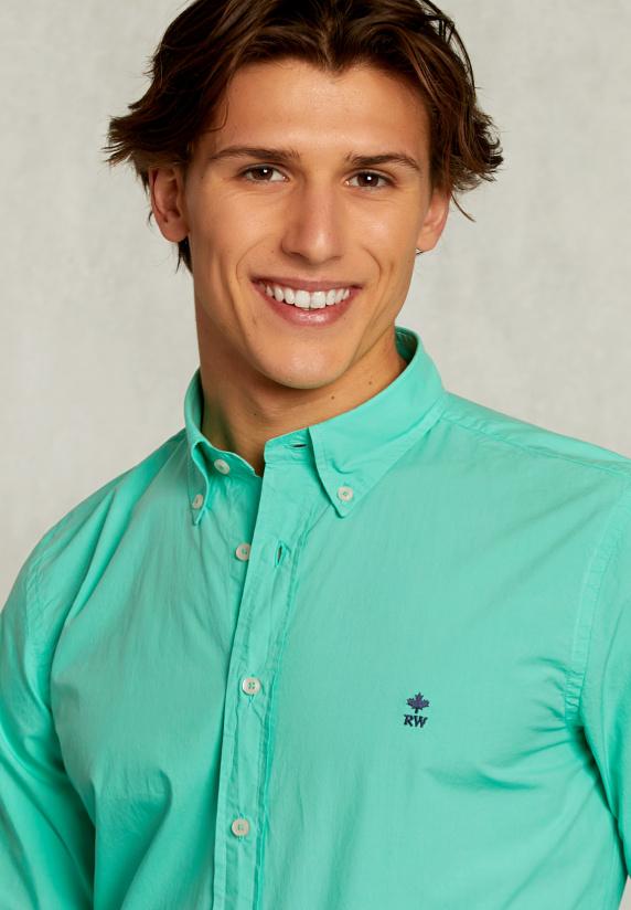 River Woods Custom Fit Popeline Hemd Ginfizz