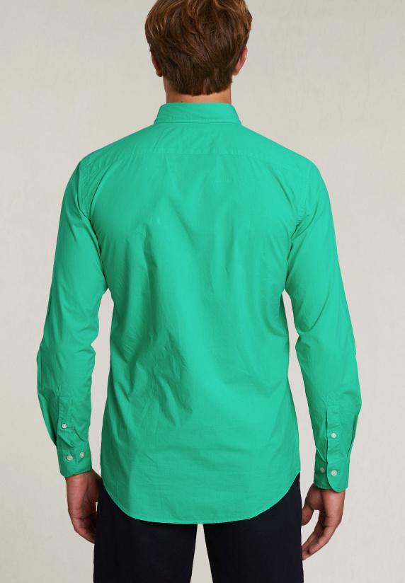 River Woods Custom Fit Popeline Hemd Jungle Green