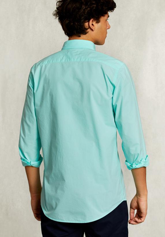 River Woods Custom Fit Popeline Hemd Lime