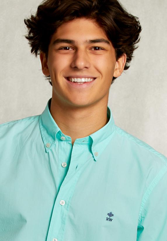 River Woods Custom Fit Popeline Hemd Lime