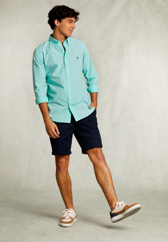 River Woods Custom Fit Popeline Hemd Lime