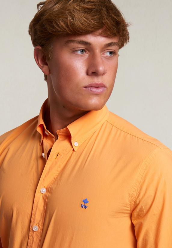 River Woods Custom Fit Popeline Hemd Peach