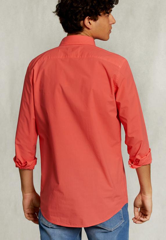 River Woods Custom Fit Popeline Hemd Roze