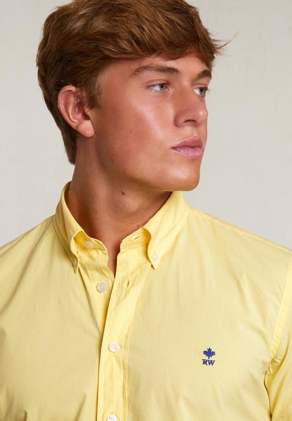 River Woods Custom Fit Popeline Hemd Sun Flower